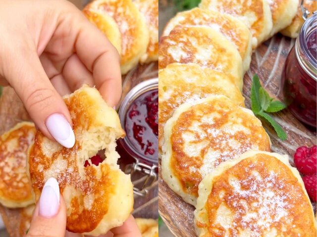 Барби-завтрак: сырники с сиропом и безе - пошаговый рецепт с фото от КуулКлевер