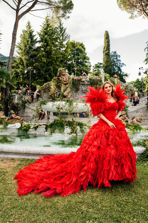 Оксана Марченко на Dolce&Gabbana Alta Moda 2018