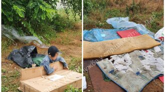 Спал в кустах на старых матрасах: в Мелитополе нашли 8-летнего мальчика, который жил под открытым небом (ФОТО)