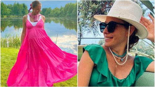 Модные купальники и платья-балахоны: беременная Катя Осадчая показала, из чего состоит ее летний гардероб (фото)