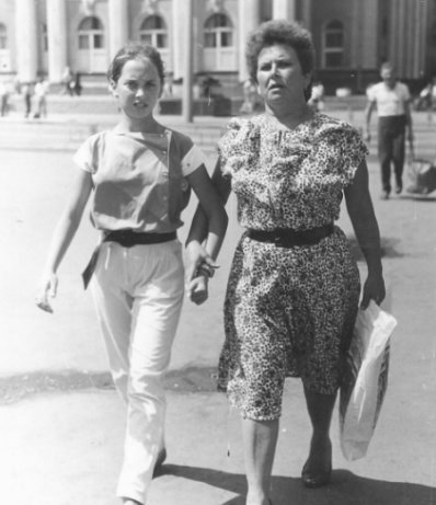 Жанна Фріске з мамою