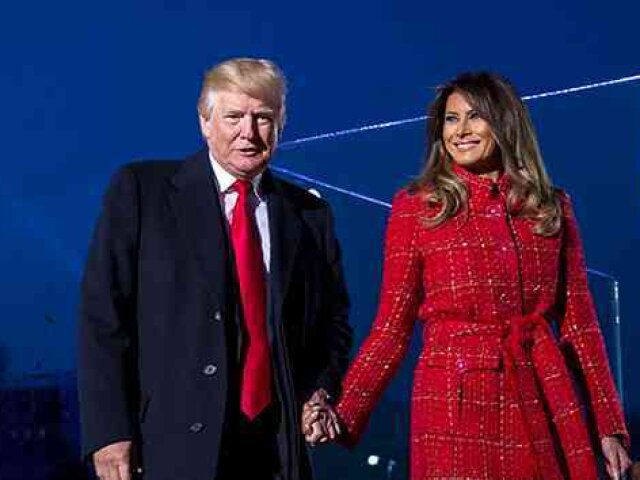 President And Mrs Trump Attend National Christmas Tree Lighting Ceremony