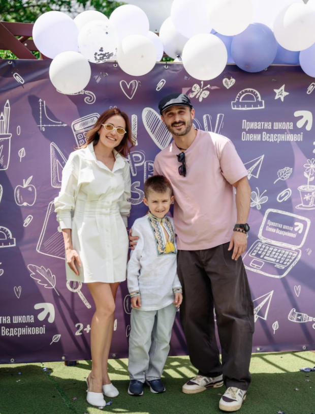 Наталка Денисенко, Андрей Фединчик и их сын