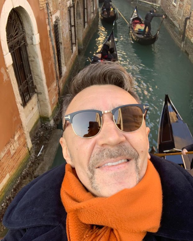 Сергій Шнуров на відпочинку у Венеції