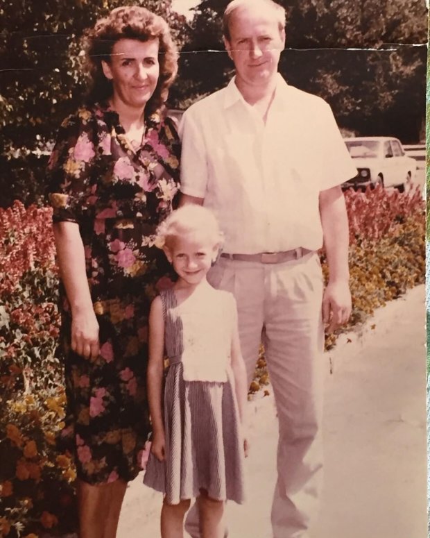 Леся Никитюк с родителями