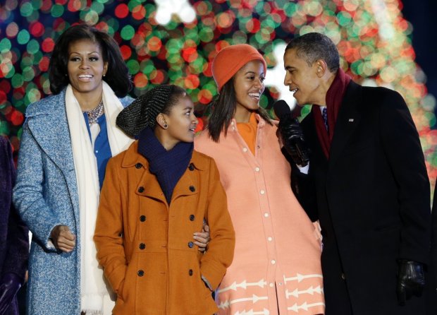 Семья Мишель и Барака Обамы