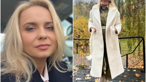 В белом пальто и модном комбинезоне: Ребрик вдохновила украинок стильным осенним образом (фото)
