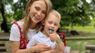 Учил с рождения: звезда "Сватов" Анна Кошмал ответила, на каком языке разговаривает ее 4-летний сын