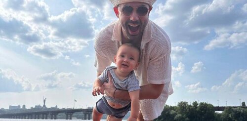 Андрій Бєдняков із сином