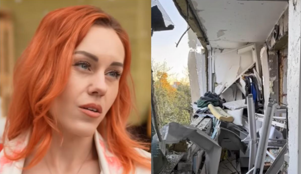 Олена Тополя та зруйнована квартира: скрін із мережі