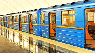 Subway station in Kiev underground