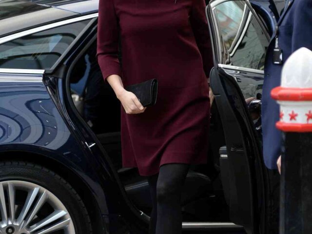 Duchess Of Cambridge arrives at UBS
