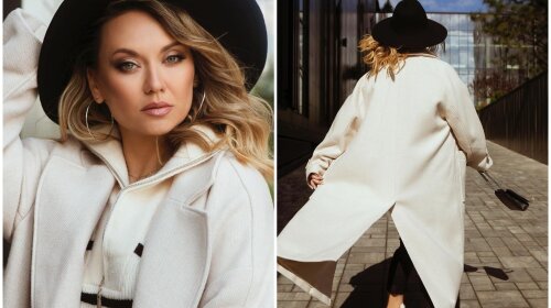 В самом модном осеннем пальто: жена продюсера «Квартал -95» впечатлила стильным образом (фото)