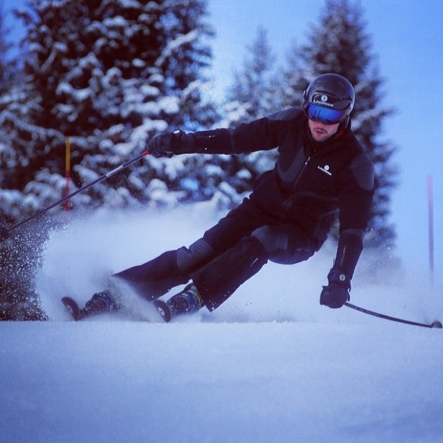 Борис Єльцин-молодший катається на лижах