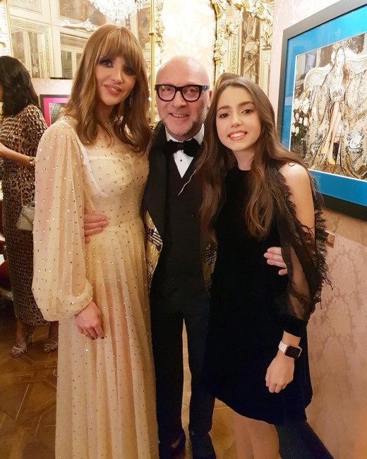 Оксана Марченко с дочерью Дарьей на презентации книги Dolce & Gabbana