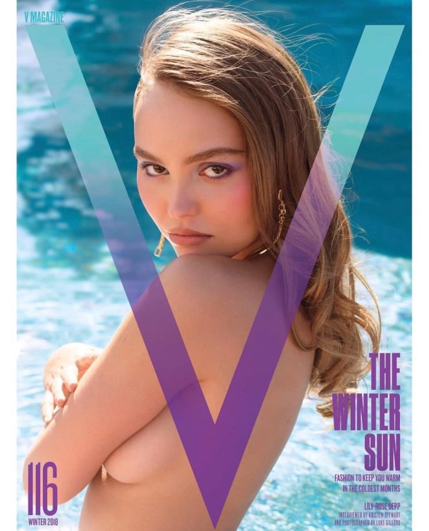 Лілі Роуз Депп на обкладинці V Magazine