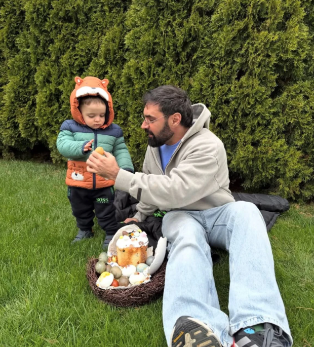 Виталий Козловский с сыном