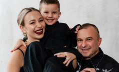 Катя Репяхова та Віктор Павлик з сином Михайлом, фото із соцмереж