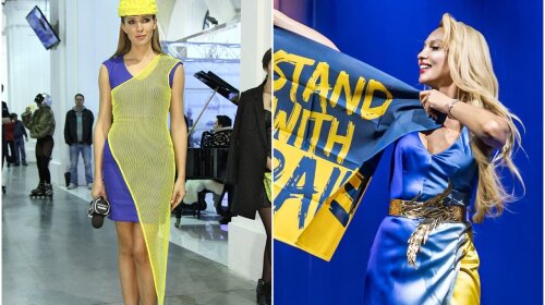 Головний колір 2022 року – жовто-блакитний! Як його носили знаменитості: Тіна Король, Оля Полякова, Катерина Бужинська