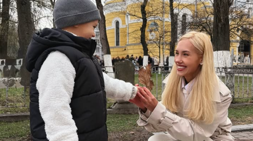 Даша Квиткова с сыном Львом, фото из соцсетей
