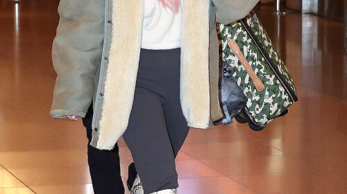 Kim Kardashian at Haneda International Airport, Tokyo, Japan — 26 Feb 2018