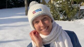 Забыла даже про носки: счастливая Катя Осадчая показала, как резвилась в заснеженном парке (фото)