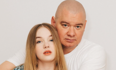 Євген Кошовий з дочкою