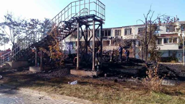 Пожежа в дитячому таборі в Одесі