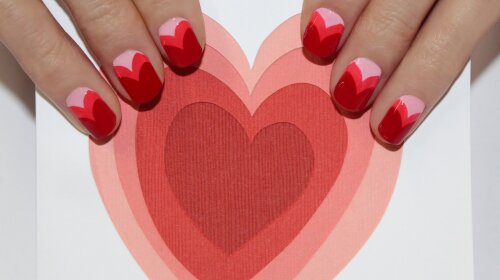 2014 valentine's Day Nail Art