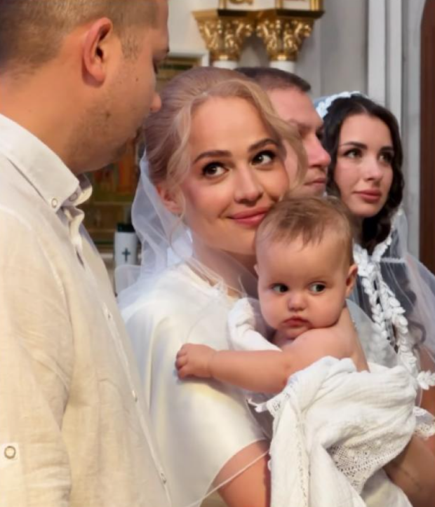 Інна Бєлєнь, її чоловік та дочка Кіра