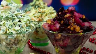 ТОП-3 салата для зимнего стола: рецепты простые и вкусные