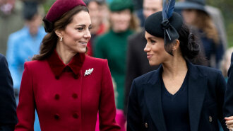 The Royal Family Attend Church On Christmas Day