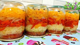 Ленивый салат на зиму – вкусная закуска с нежным пикантным вкусом