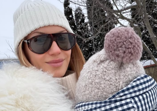 Леся Нікітюк з сином Оскаром, фото з соцмереж