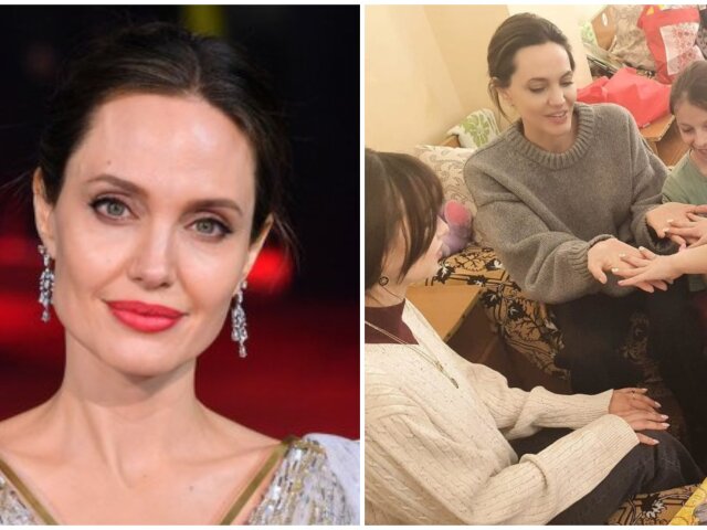 Анджелина Джоли навестила детей в Бориславе