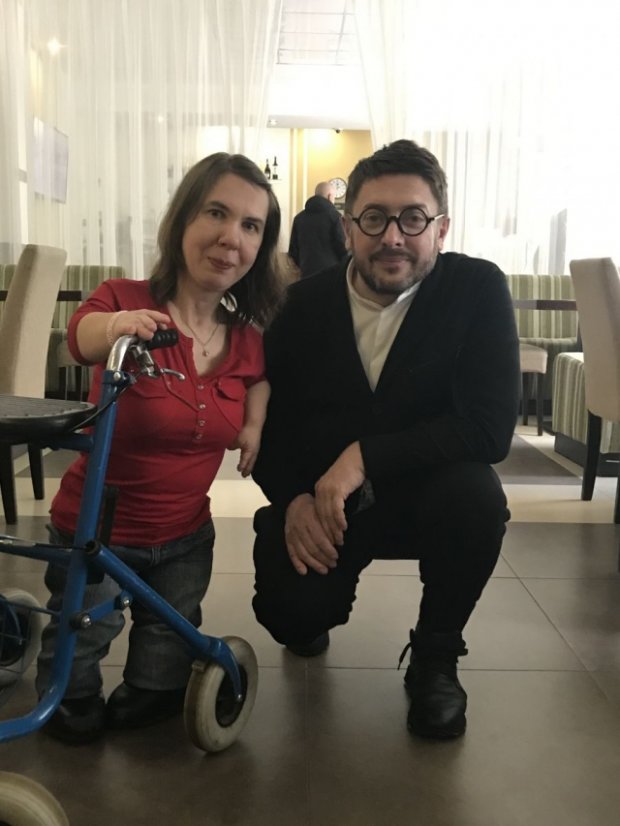 Таня Гудкова на зустрічі з Олексієм Сухановим