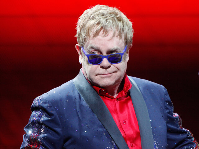 Elton John in concert at the PNC Music Pavilion, Charlotte, North Carolina, America — 14 Jun 2