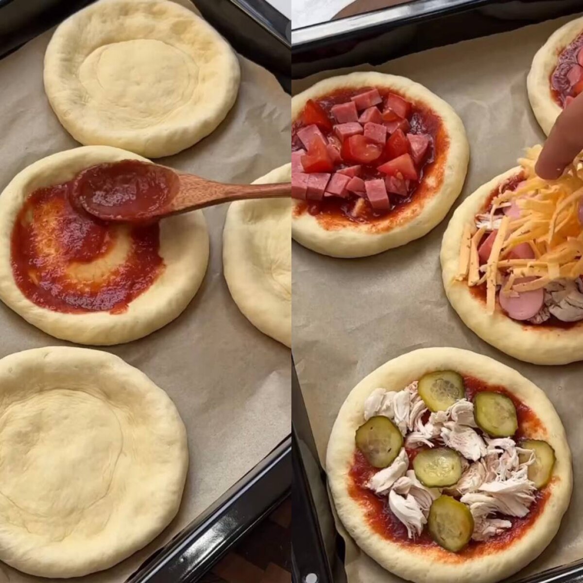 Рецепт мини-пиццы: легкая и вкусная закуска | Название сайта