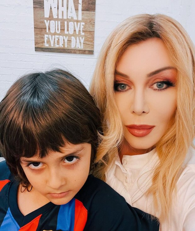 Ирина Билык с младшим сыном Табризом