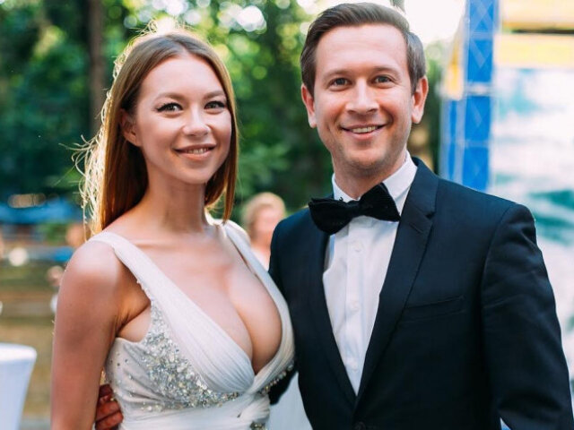 Дмитрий Ступка с женой Полиной Логуновой