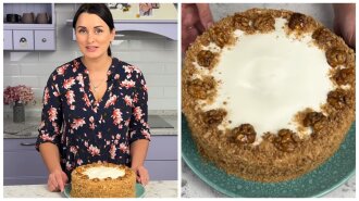 Лиза Глинская из "МастерШеф" раскрыла рецепт невероятного торта: "Карамельный орешек"