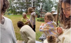 Дантес проводит время вместе с маой, Дашей Кацуриной и ее детьми