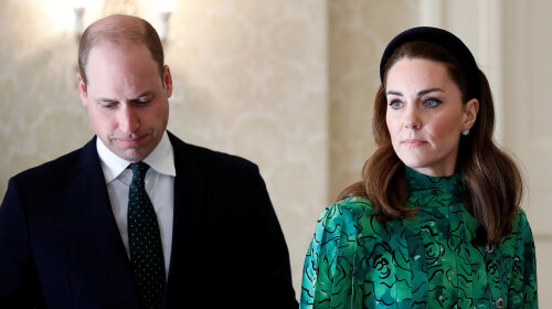 В изумрудном пальто и шифоновом платье: Кейт Миддлтон и принц Уильям прилетели в Дублин (фото)