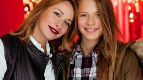 Елена Кравец со старшей дочерью