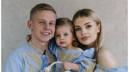 Олександр Зінченко з дружиною та донькою