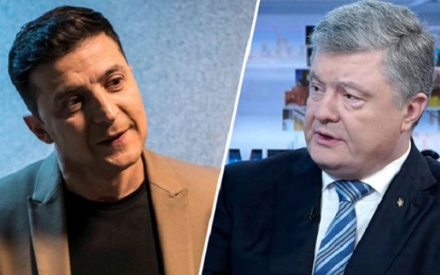 Кандидаты в президенты: Владимир Зеленский и Петр Порошенко
