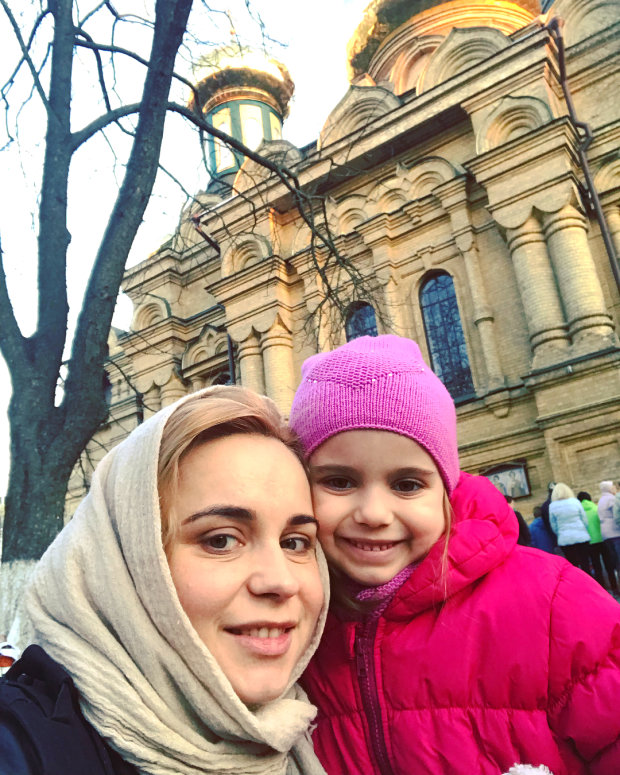 Лилия Ребрик с дочкой Дианой