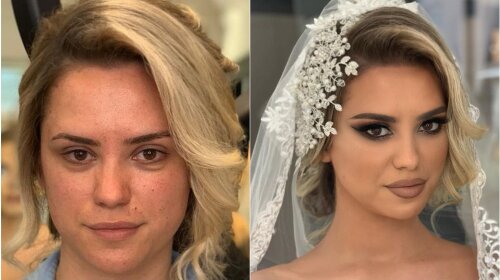 От «серой мышки» до настоящей королевы: 10 примеров того, как сильно меняется внешность девушки, при правильном свадебном макияже (фото)