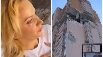 "Теперь это место разрушенных судеб": Ребрик в слезах показала дом в Киеве, в который попала ракета оккупантов (фото)