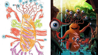 Детские рисунки глазами художников: 9 странных иллюстраций